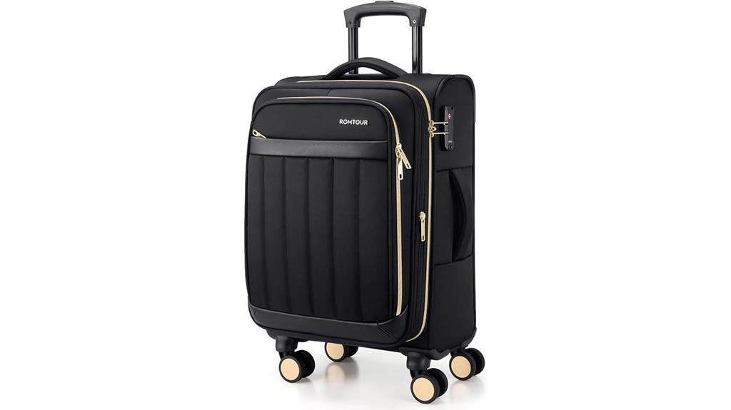20 inch softside spinner luggage