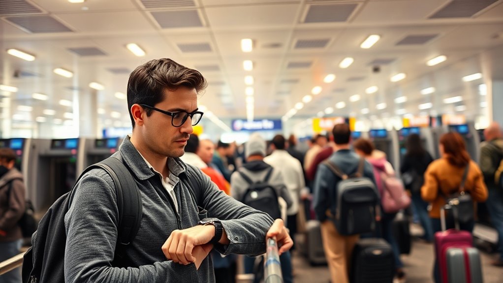 arrive early for flexibility