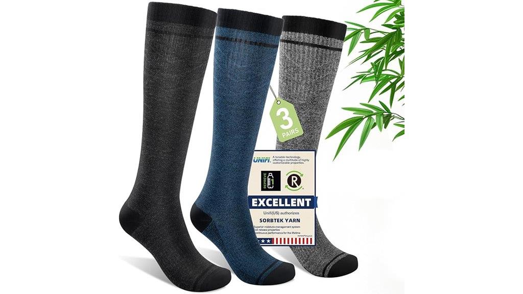bamboo knee compression socks