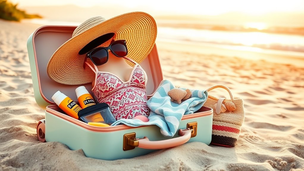 beach trip packing essentials