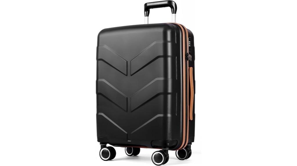 black 20 inch spinner luggage