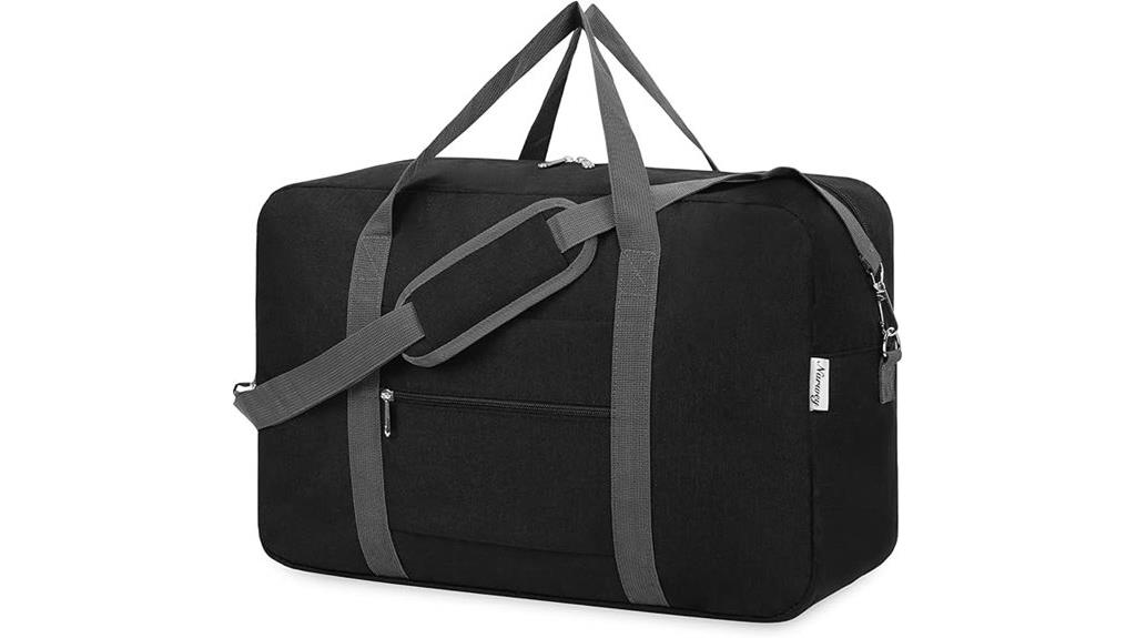 black 40l travel duffle