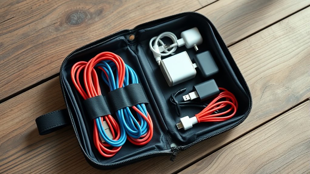 cable and charger organizer