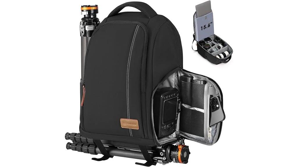 camera backpack with rain cover