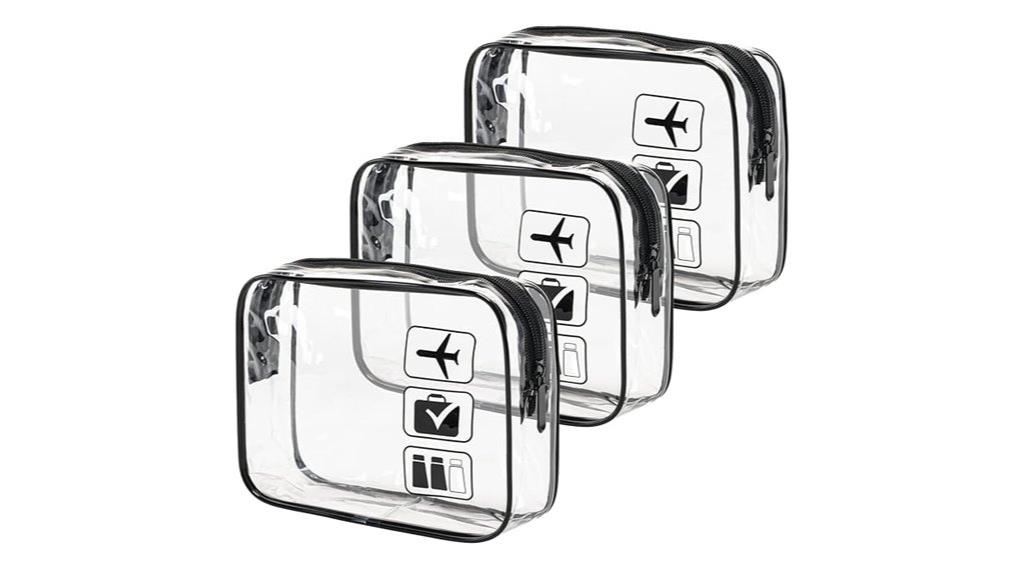 clear tsa approved toiletry set