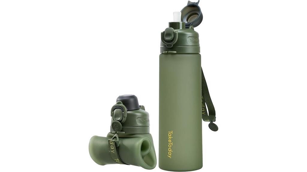 collapsible leak proof bpa free