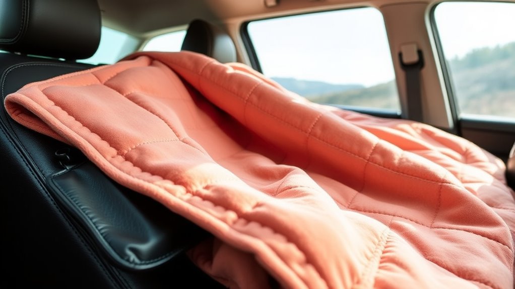 comfortable portable travel blanket