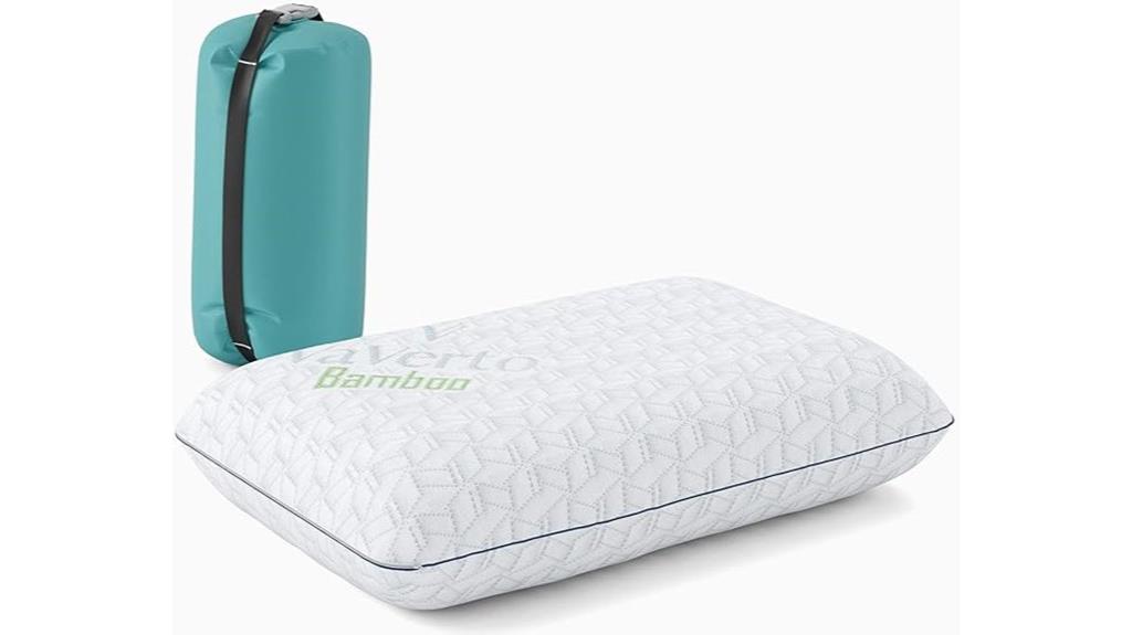 compact camping foam pillow