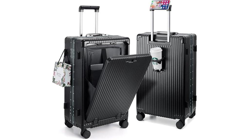 compact tsa usb luggage