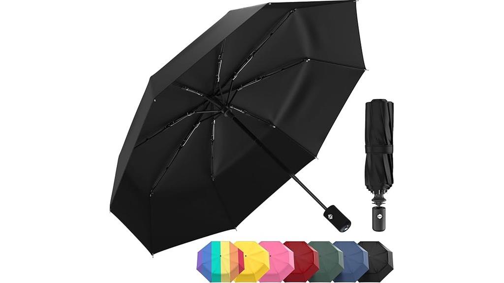 compact windproof travel umbrella