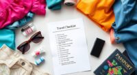 comprehensive travel packing checklist