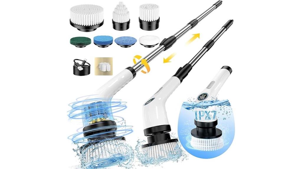 cordless cleaning brush set