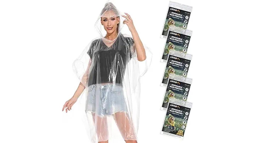disposable adult rain ponchos