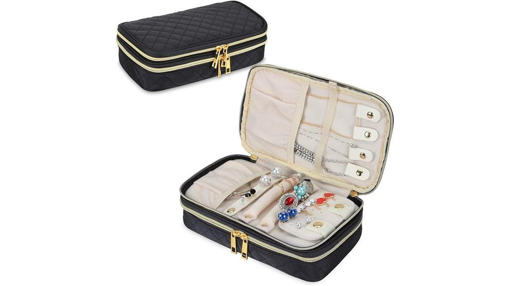 double layer jewelry case