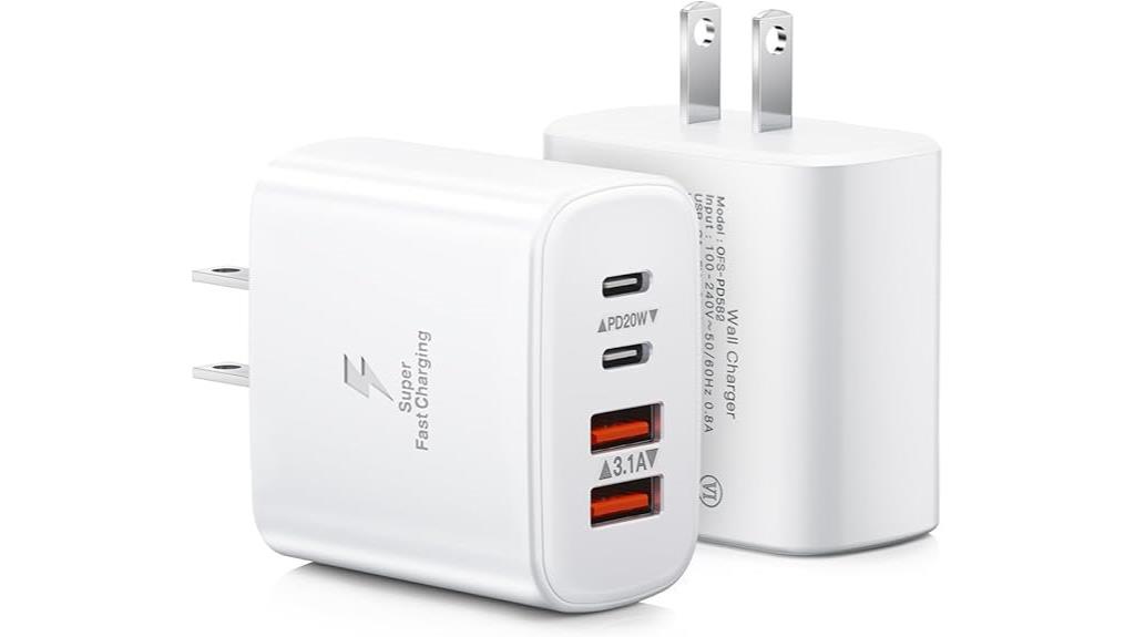 dual port 40w usb c