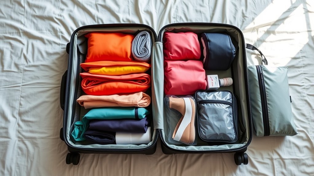 efficient suitcase packing tips