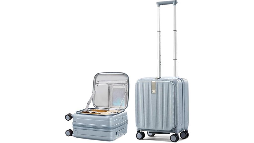expandable 16 inch under seat luggage
