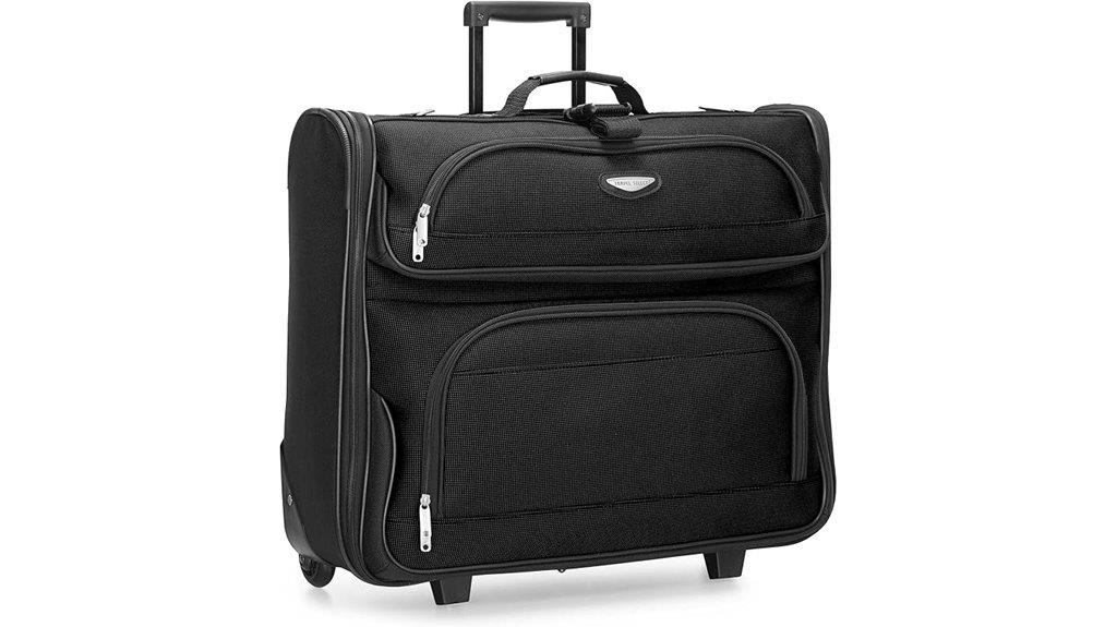 expandable 2 wheel garment bag