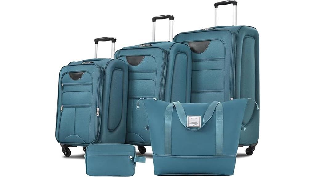 expandable tsa spinner luggage