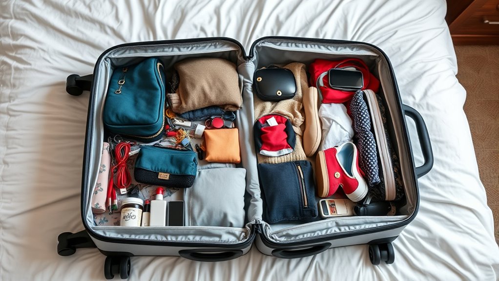 fill gaps with small items