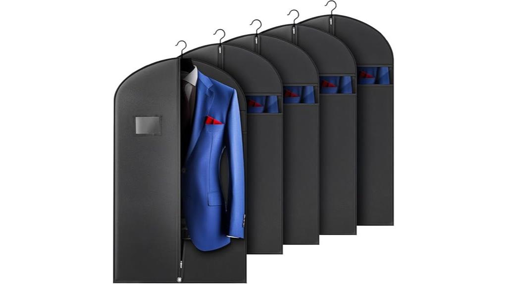 five suit bags