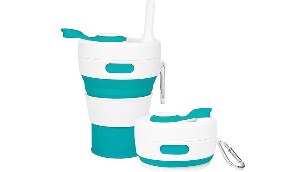 flexible silicone travel mug