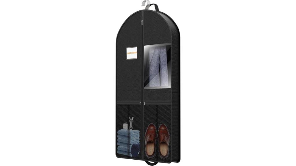 foldable 43 inch black suit