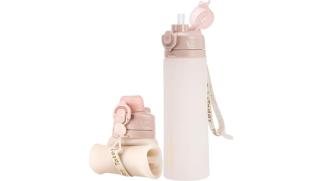 foldable leak proof travel bottle