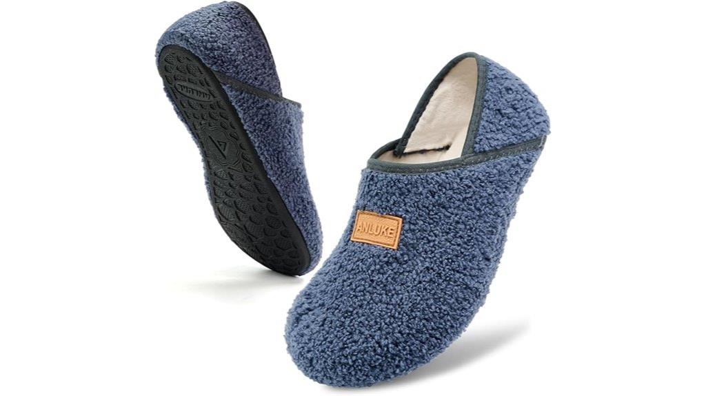 fuzzy slip on house shoes