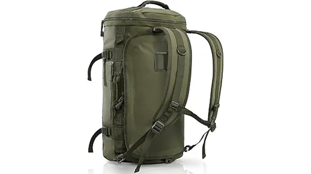 gym duffle with shoes