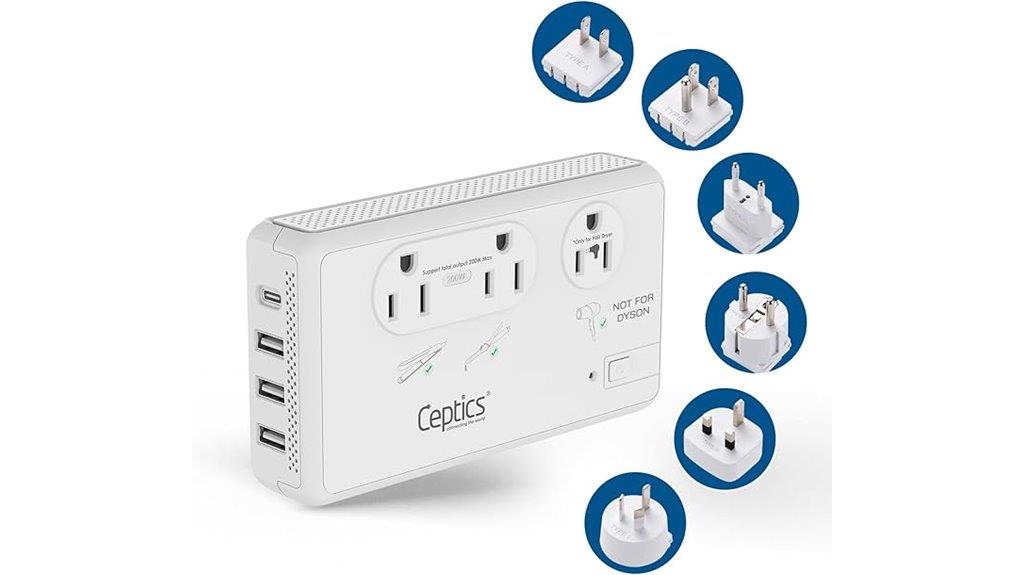 high power travel voltage converter