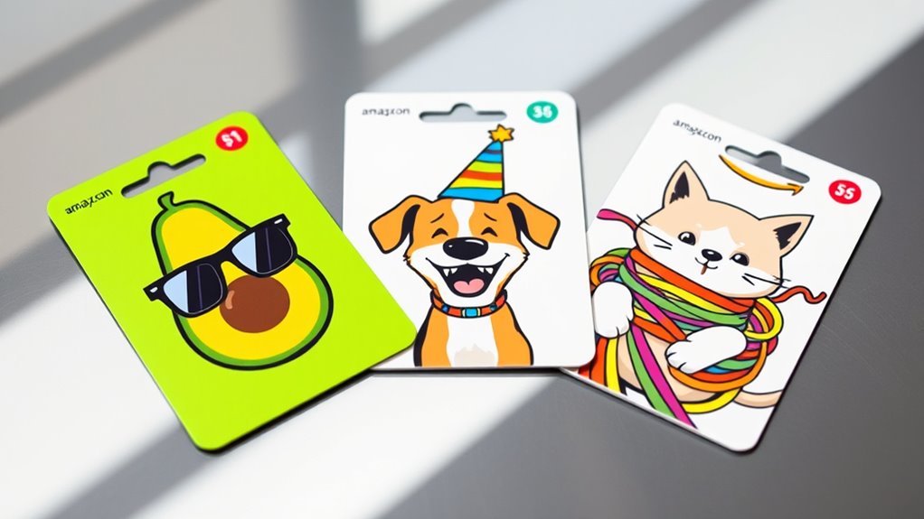 humorous amazon gift card designs