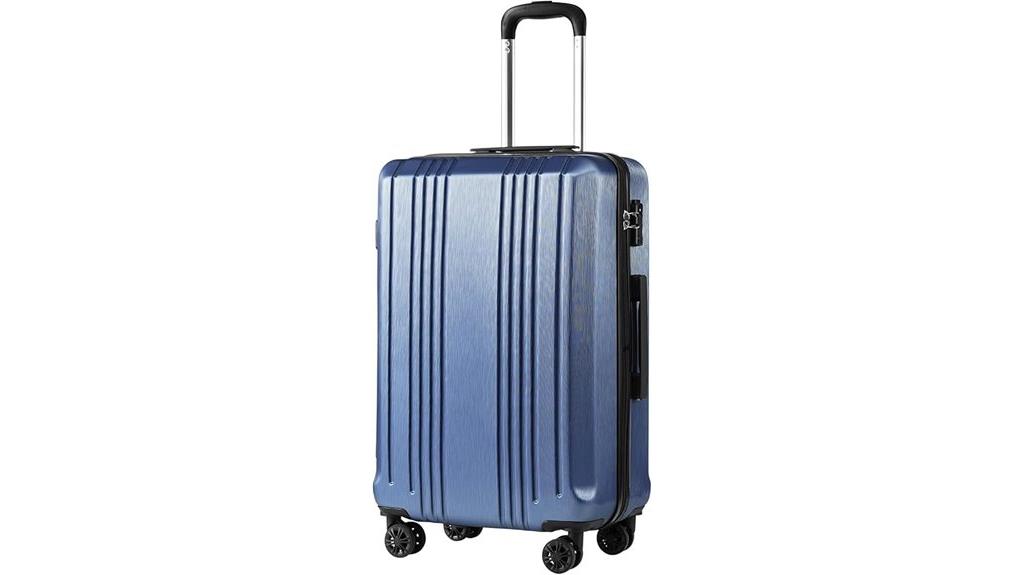 ice blue spinner carry on
