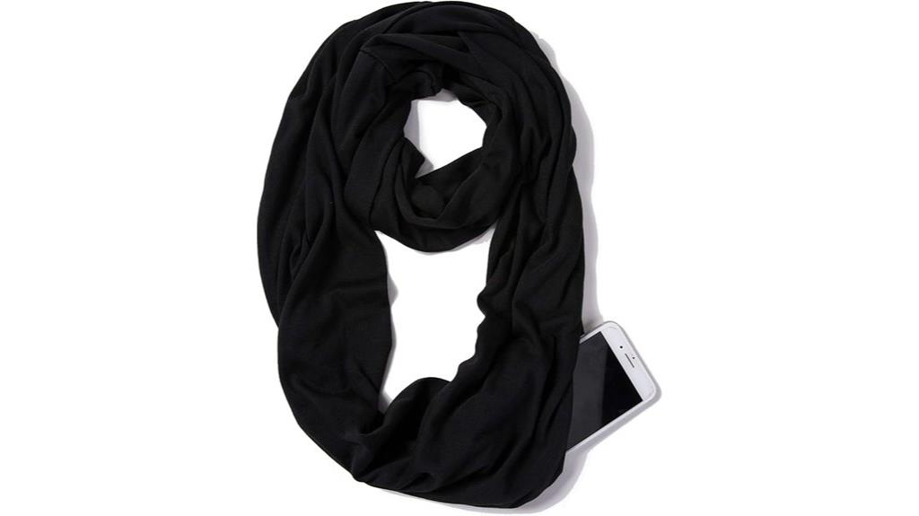 infinity loop scarf with pocket