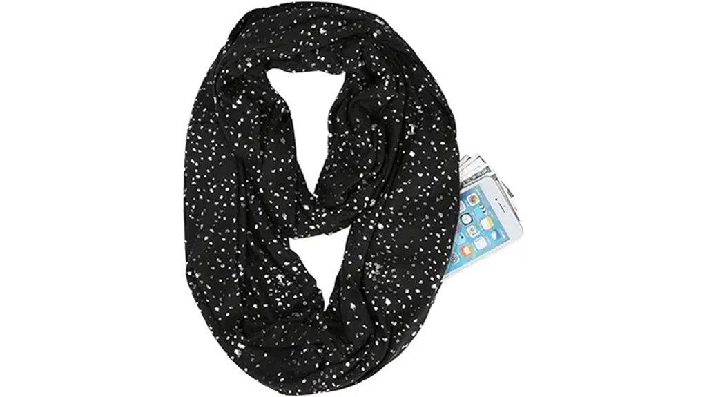 infinity scarf with hidden pocket