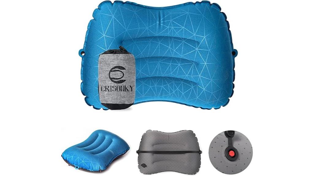 inflatable camping lumbar pillow