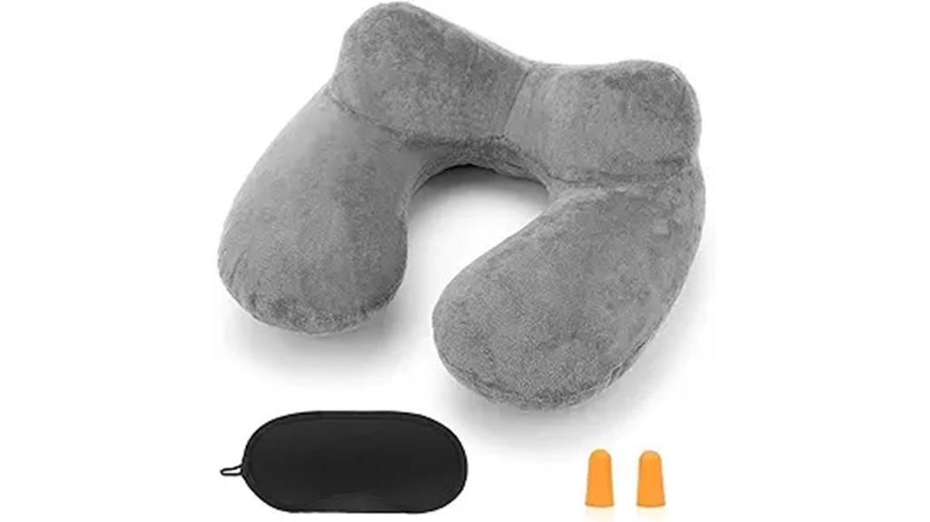 inflatable washable travel pillow