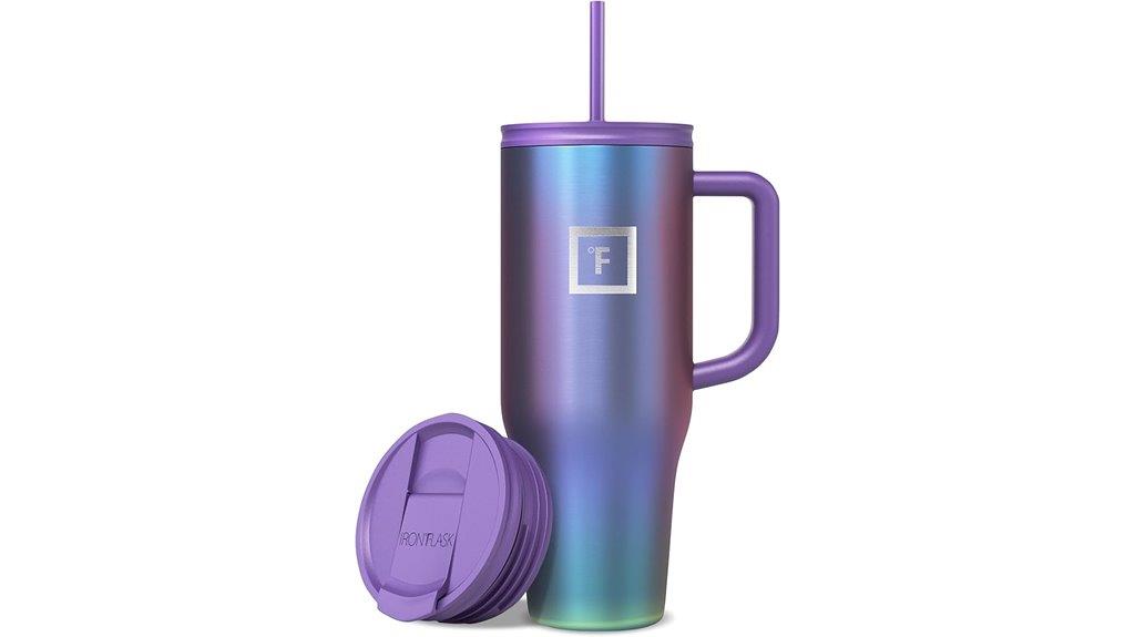 insulated mug with straw