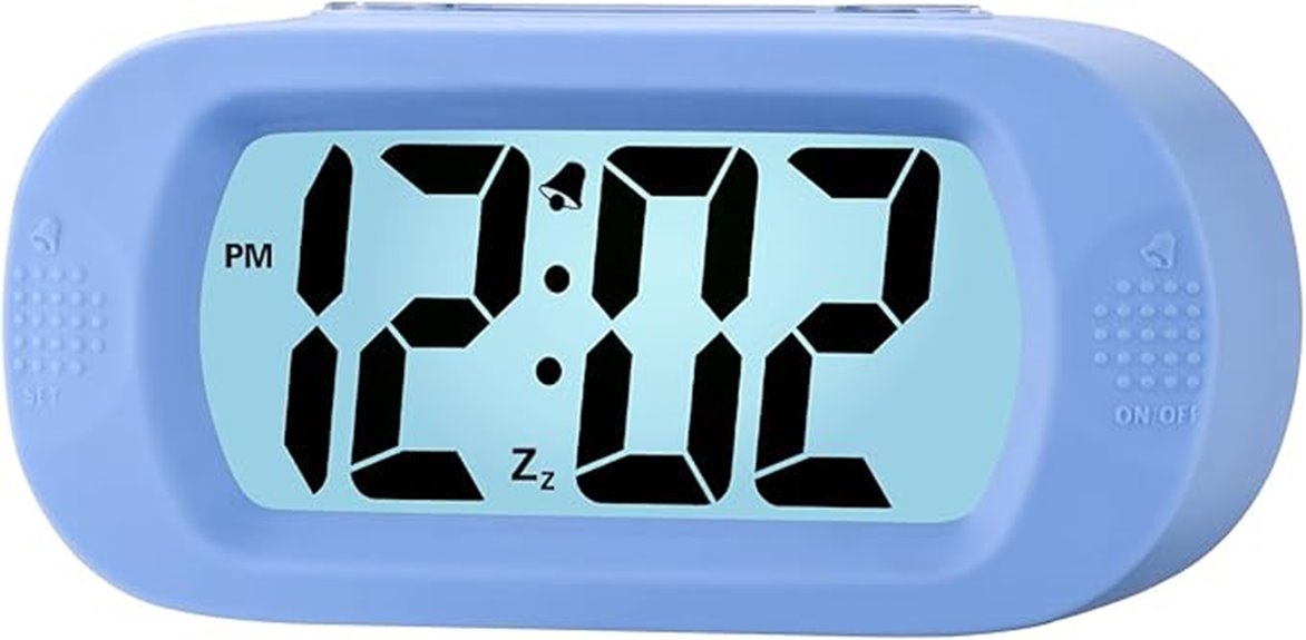 kids alarm clock with lcd