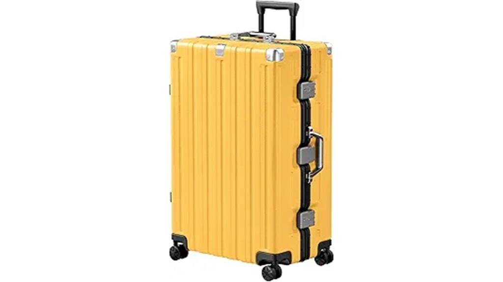krute 28 inch aluminum luggage