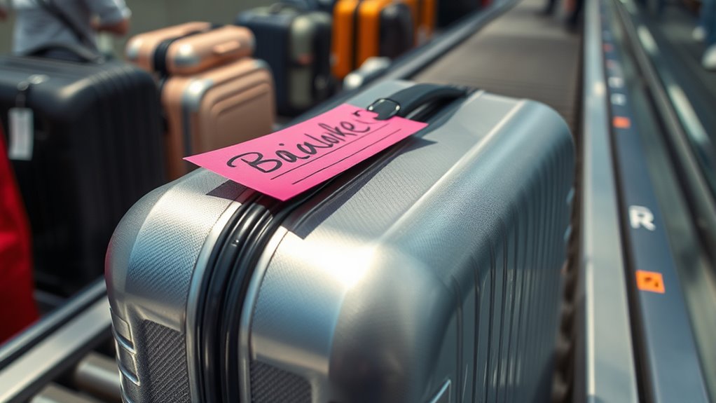 label luggage clearly and securely