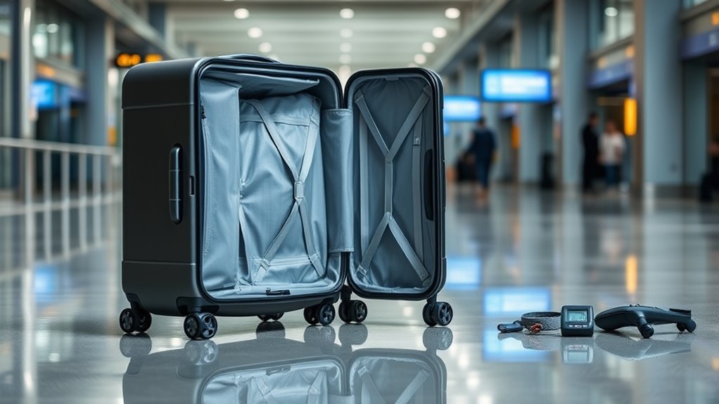 lightweight durable secure suitcase