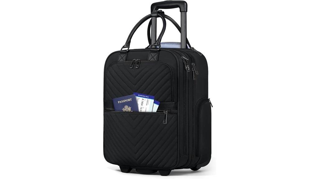 lightweight underseat travel suitcase