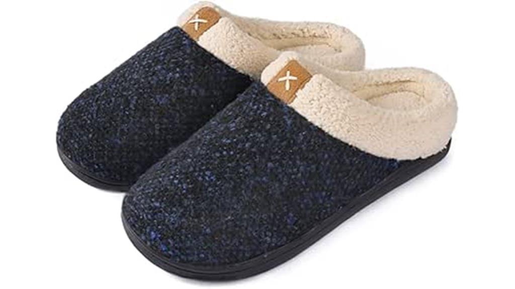 memory foam slip on slippers