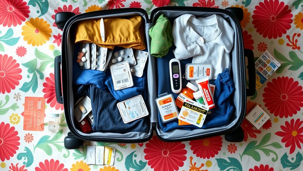 pack medications and supplies