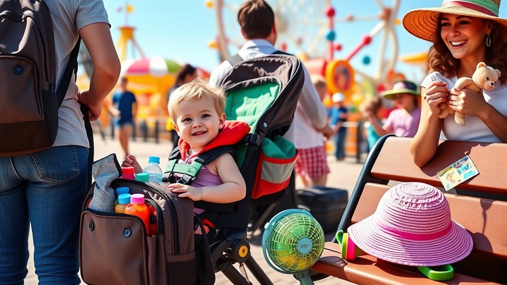 pack snacks stroller souvenirs