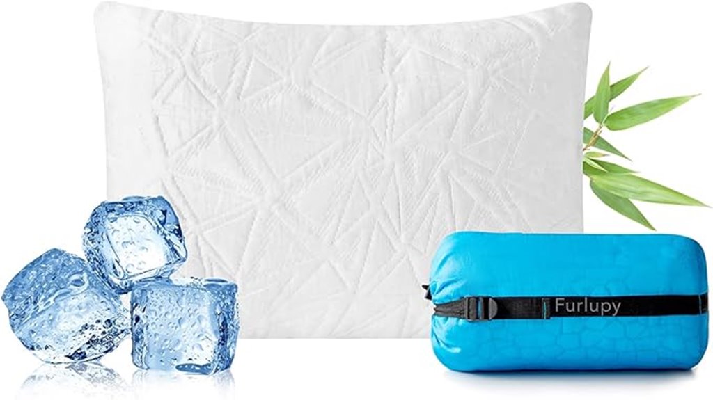 portable compact gel pillow