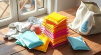 portable laundry detergent sheets