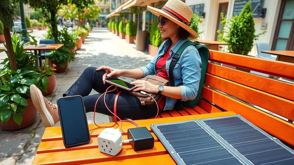 portable solar wireless chargers
