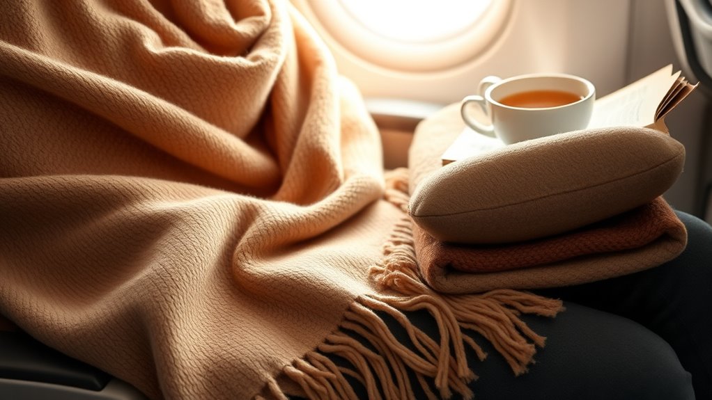 portable warm travel blanket